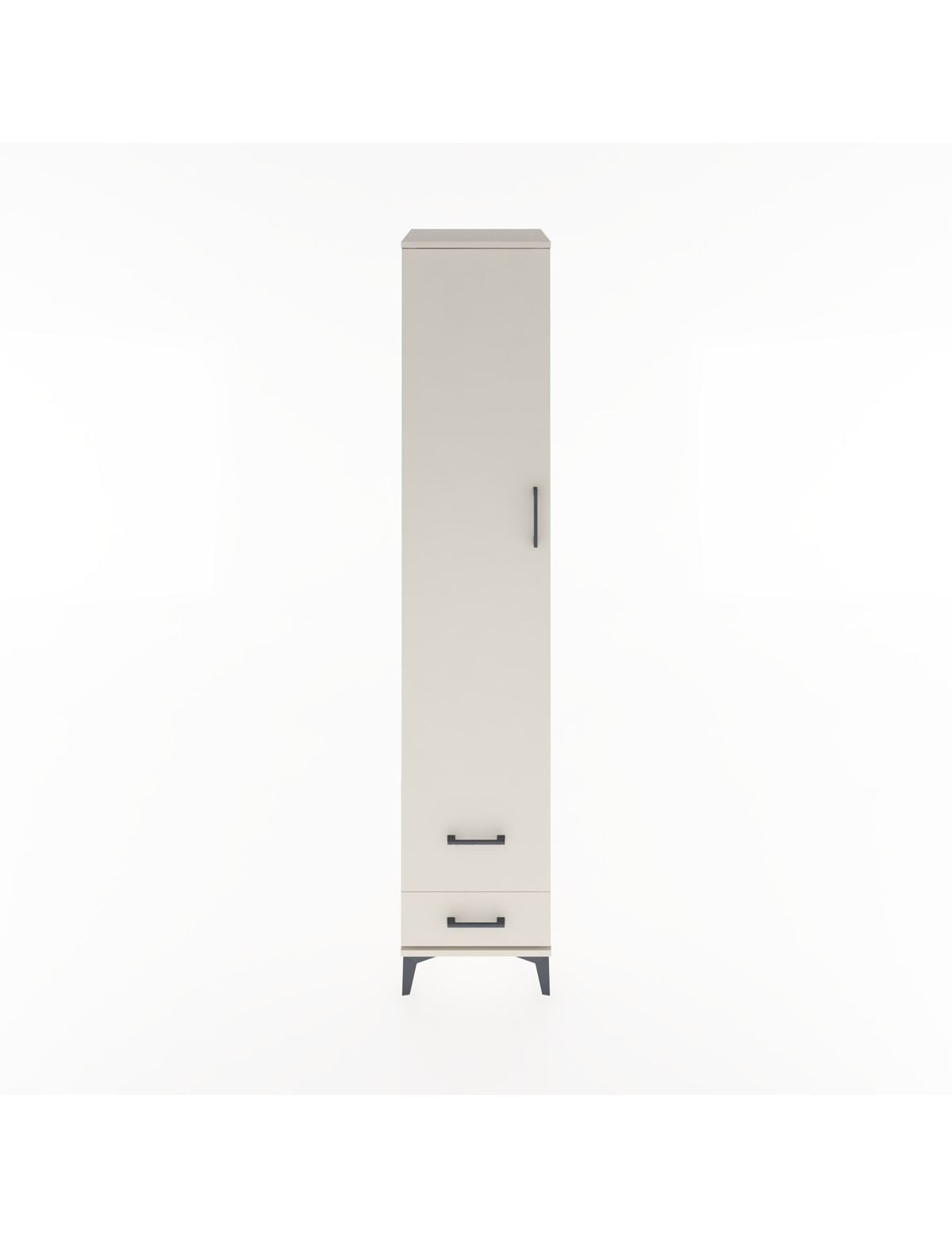 Hyperion Dolap 3 Raflı 2 Çekmeceli Tek Askılı 44x44x221 Aytaşı-Aytaşı