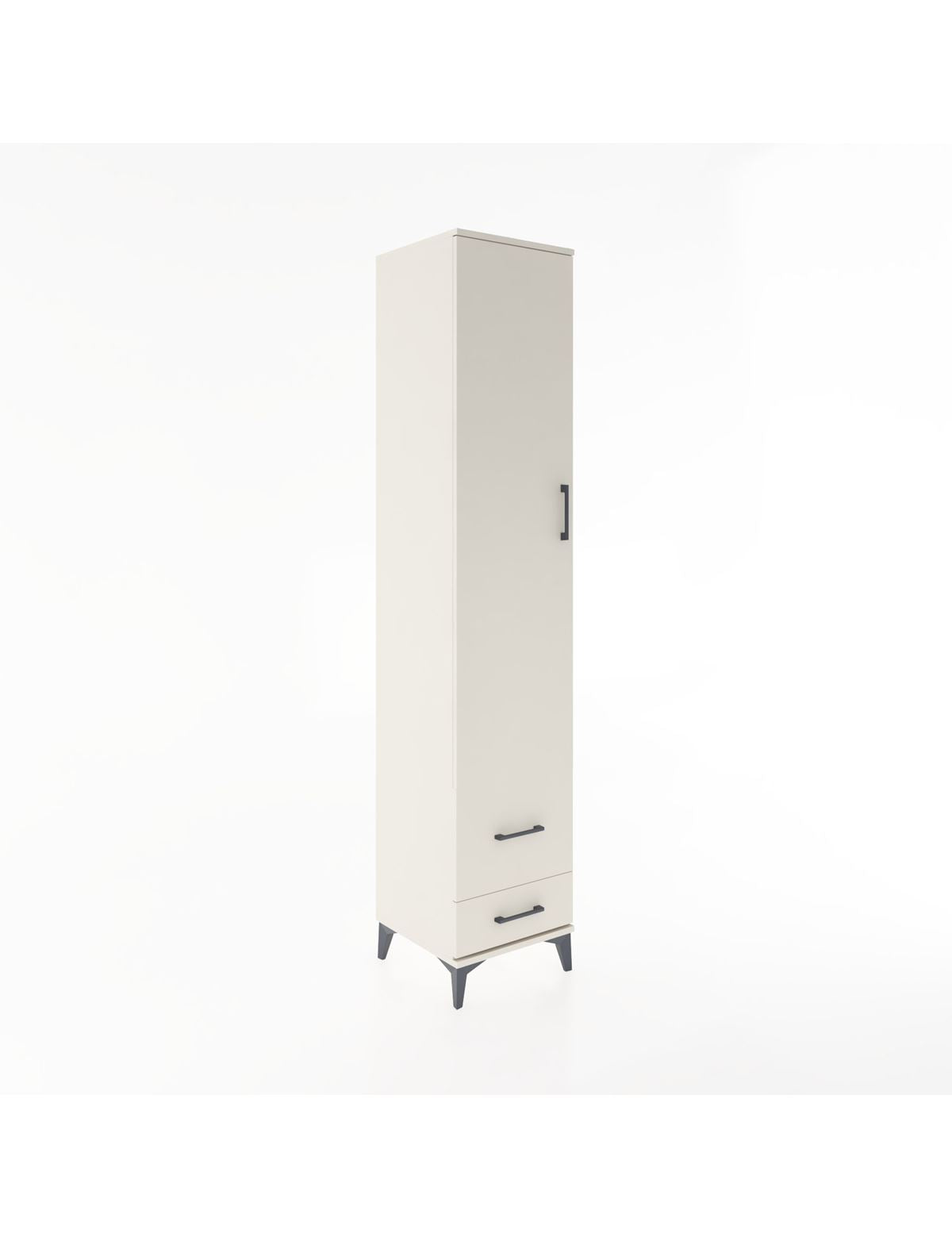 Hyperion Dolap 3 Raflı 2 Çekmeceli Tek Askılı 44x44x221 Aytaşı-Aytaşı