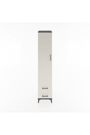 Hyperion Dolap 3 Raflı 2 Çekmeceli Tek Askılı 44x44x221 Antrasit-Aytaşı