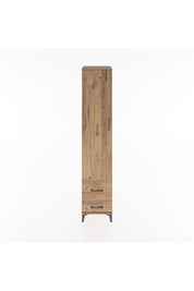 Hyperion Dolap 3 Raflı 2 Çekmeceli Tek Askılı 44x44x221 Çam-Çam