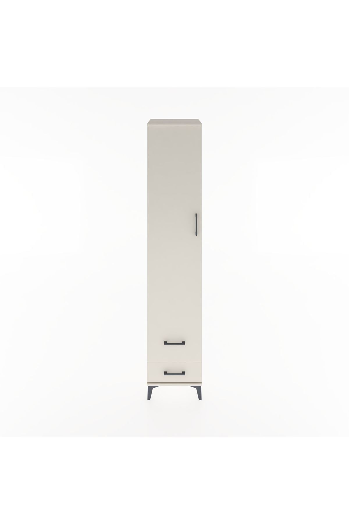 Hyperion Dolap 5 Raflı 2 Çekmeceli Tek Kapaklı 44x44x221 Aytaşı-Aytaşı