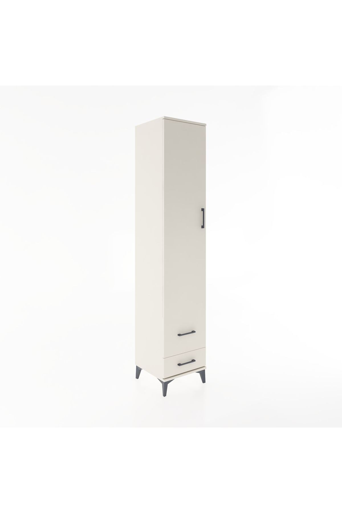 Hyperion Dolap 5 Raflı 2 Çekmeceli Tek Kapaklı 44x44x221 Aytaşı-Aytaşı