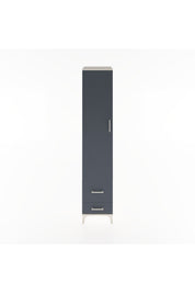 Hyperion Dolap 5 Raflı 2 Çekmeceli Tek Kapaklı 44x44x221 Aytaşı-Antrasit