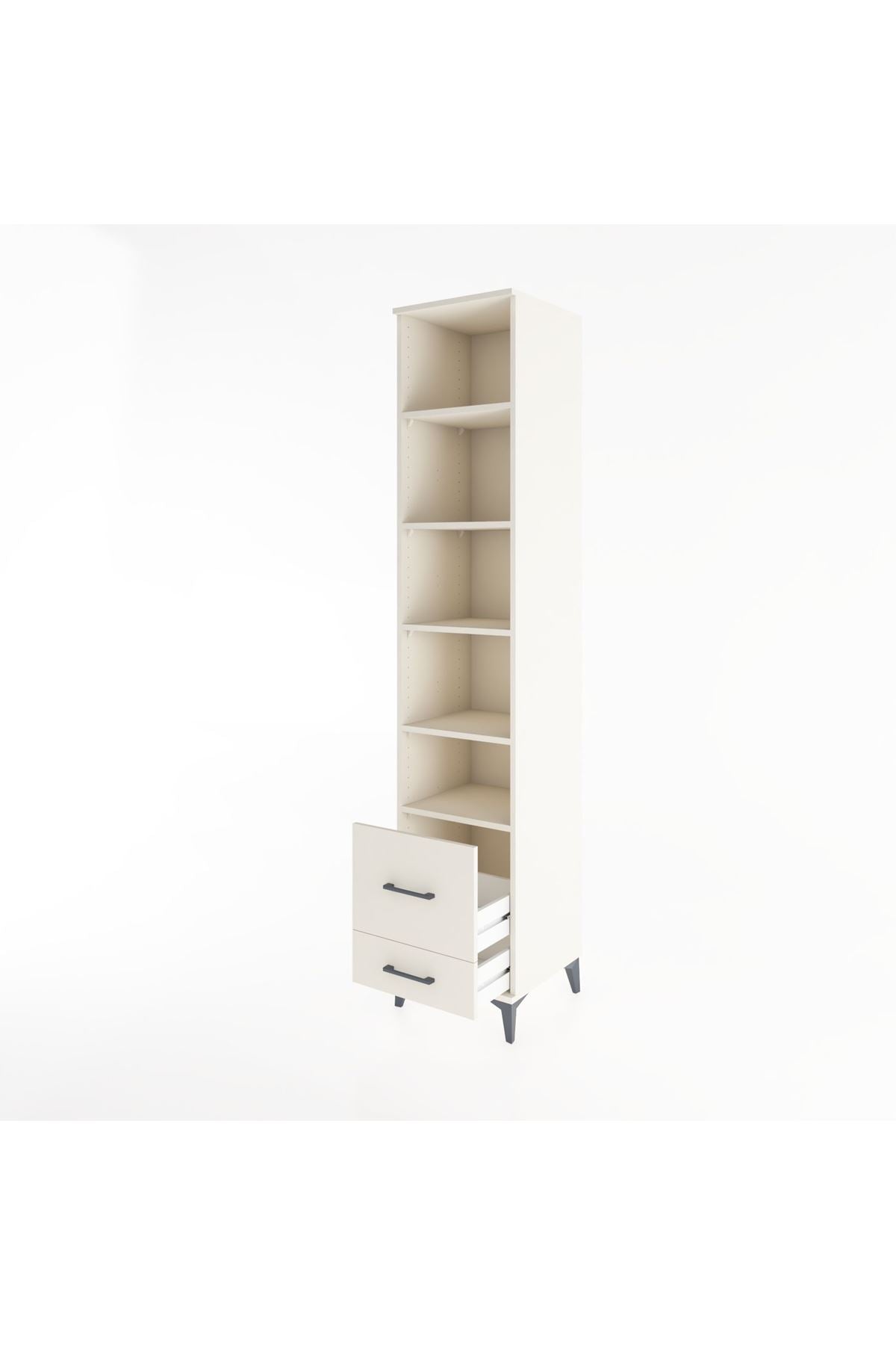 Hyperion Dolap 5 Raflı 2 Çekmeceli 44x44x221 Aytaşı-Aytaşı