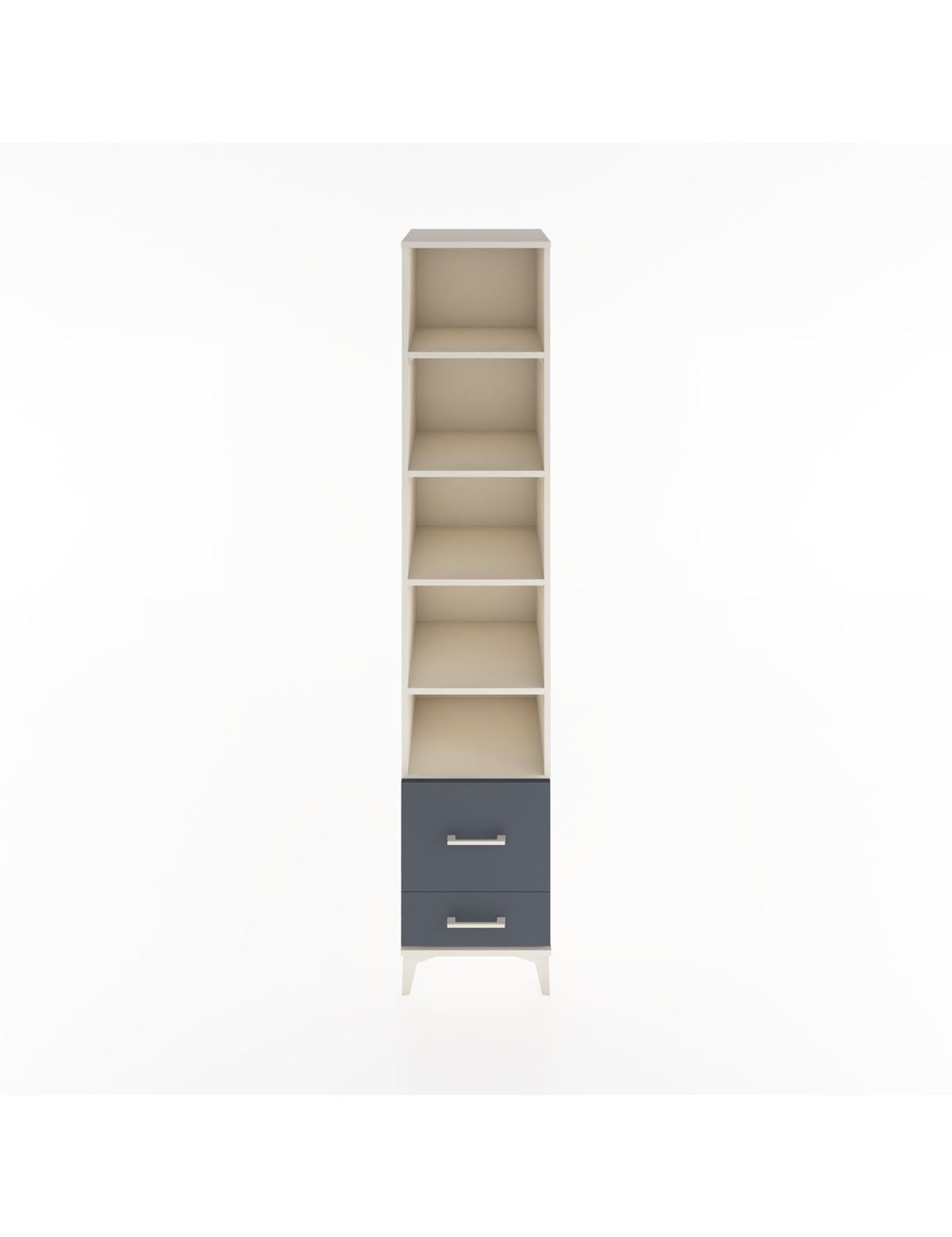 Hyperion Dolap 5 Raflı 2 Çekmeceli 44x44x221 Aytaşı-Antrasit