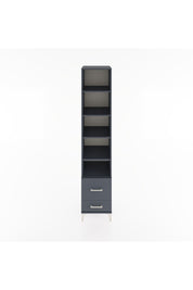 Hyperion Dolap 5 Raflı 2 Çekmeceli 44x44x221 Antrasit-Antrasit
