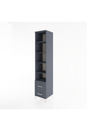 Hyperion Dolap 5 Raflı 2 Çekmeceli 44x44x221 Antrasit-Antrasit