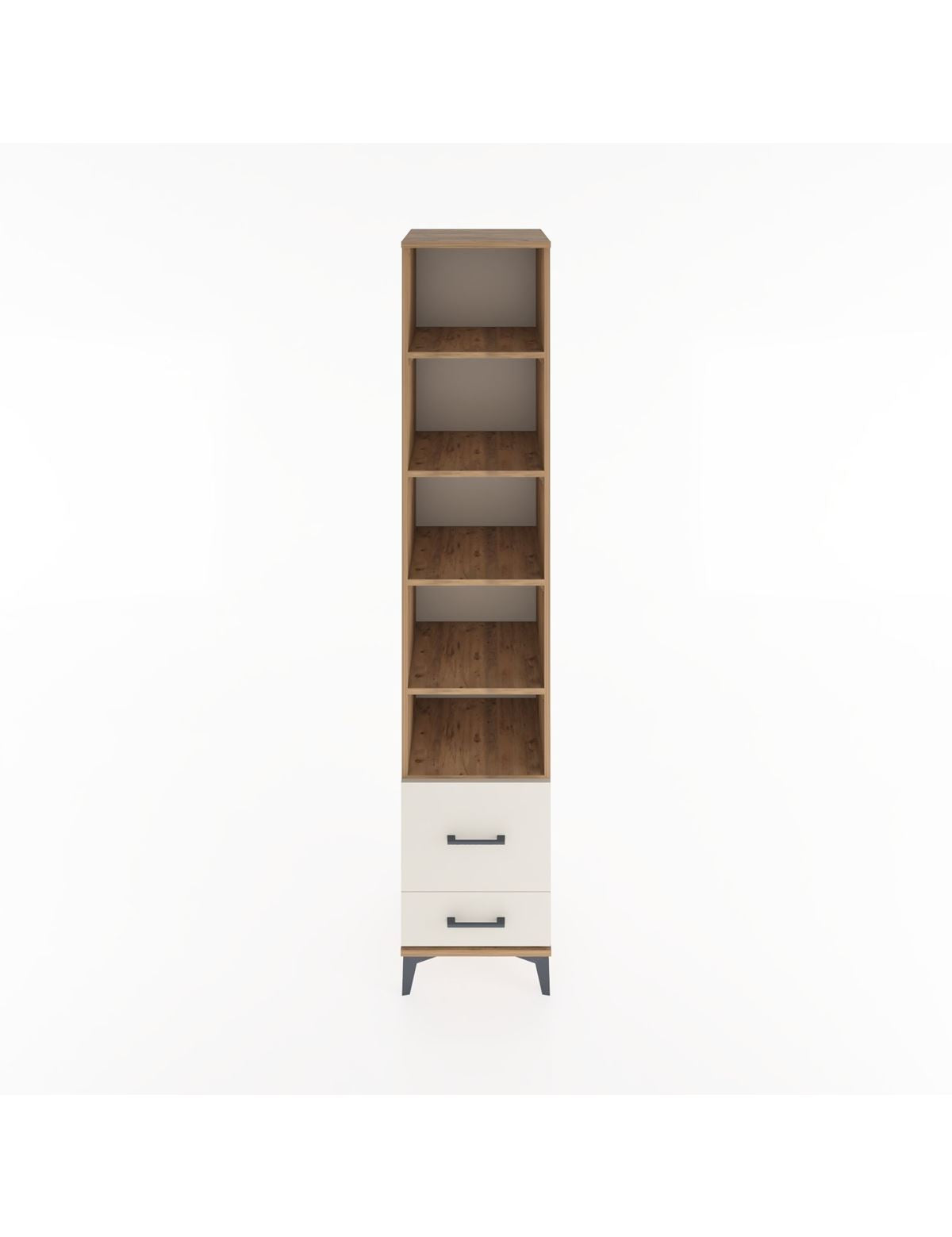 Hyperion Dolap 5 Raflı 2 Çekmeceli 44x44x221 Çam-Aytaşı