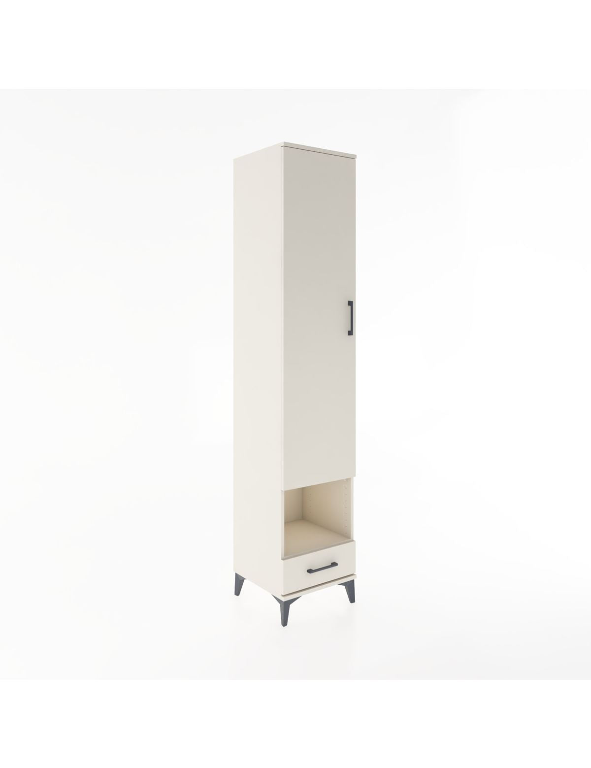 Hyperion Dolap 4 Raflı Tek Çekmeceli Tek Askılı 44x44x221 Aytaşı-Aytaşı