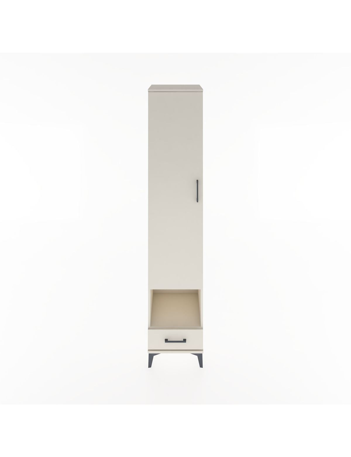 Hyperion Dolap 4 Raflı Tek Çekmeceli Tek Askılı 44x44x221 Aytaşı-Aytaşı