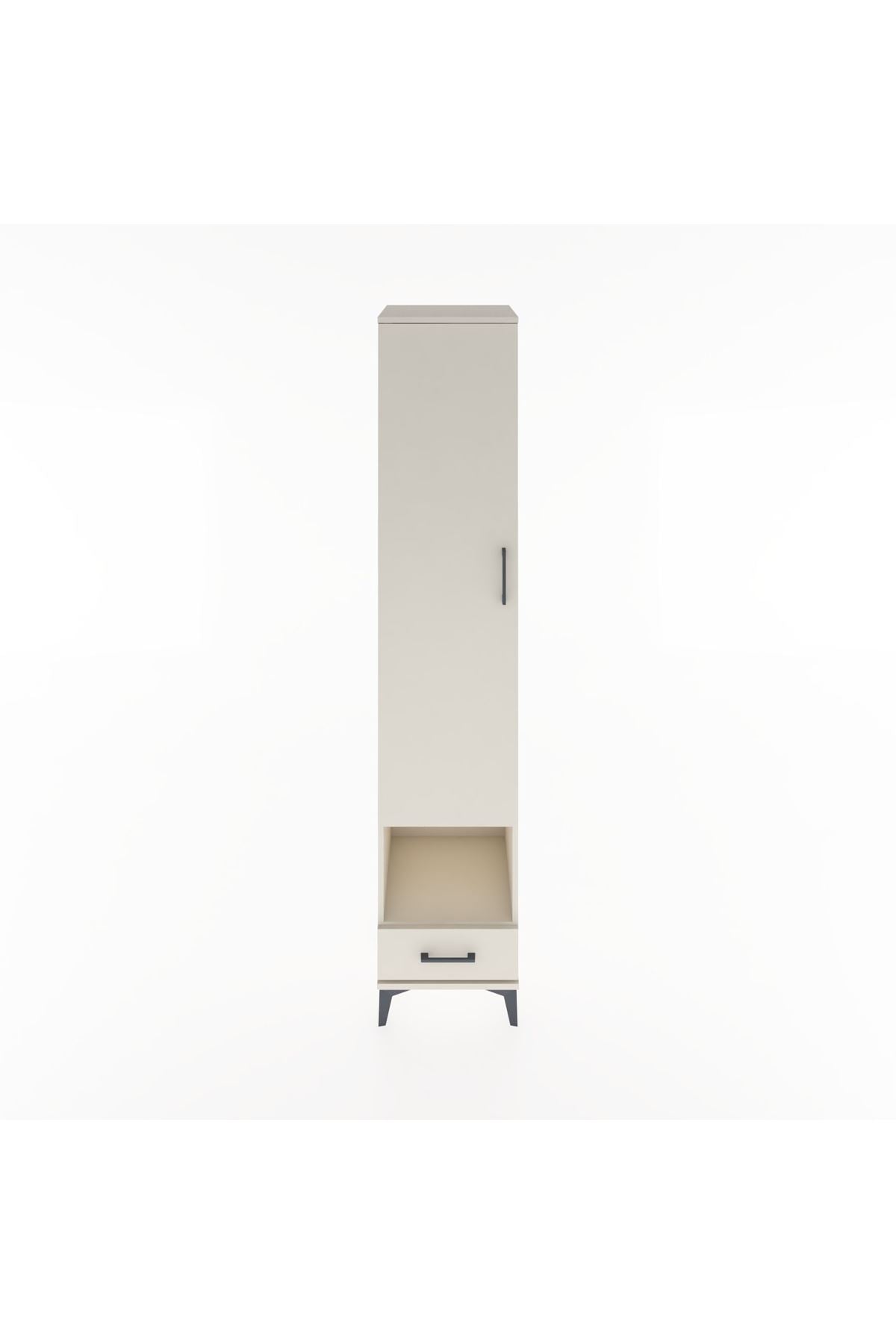 Hyperion Dolap 4 Raflı Tek Çekmeceli Tek Askılı 44x44x221 Aytaşı-Aytaşı