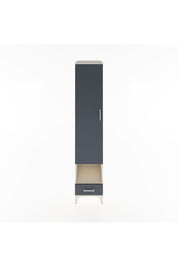 Hyperion Dolap 4 Raflı Tek Çekmeceli Tek Askılı 44x44x221 Aytaşı-Antrasit