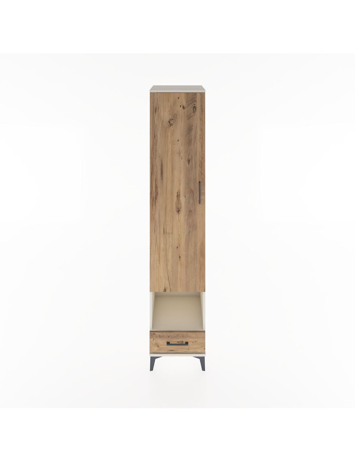 Hyperion Dolap 4 Raflı Tek Çekmeceli Tek Askılı 44x44x221 Aytaşı-Çam