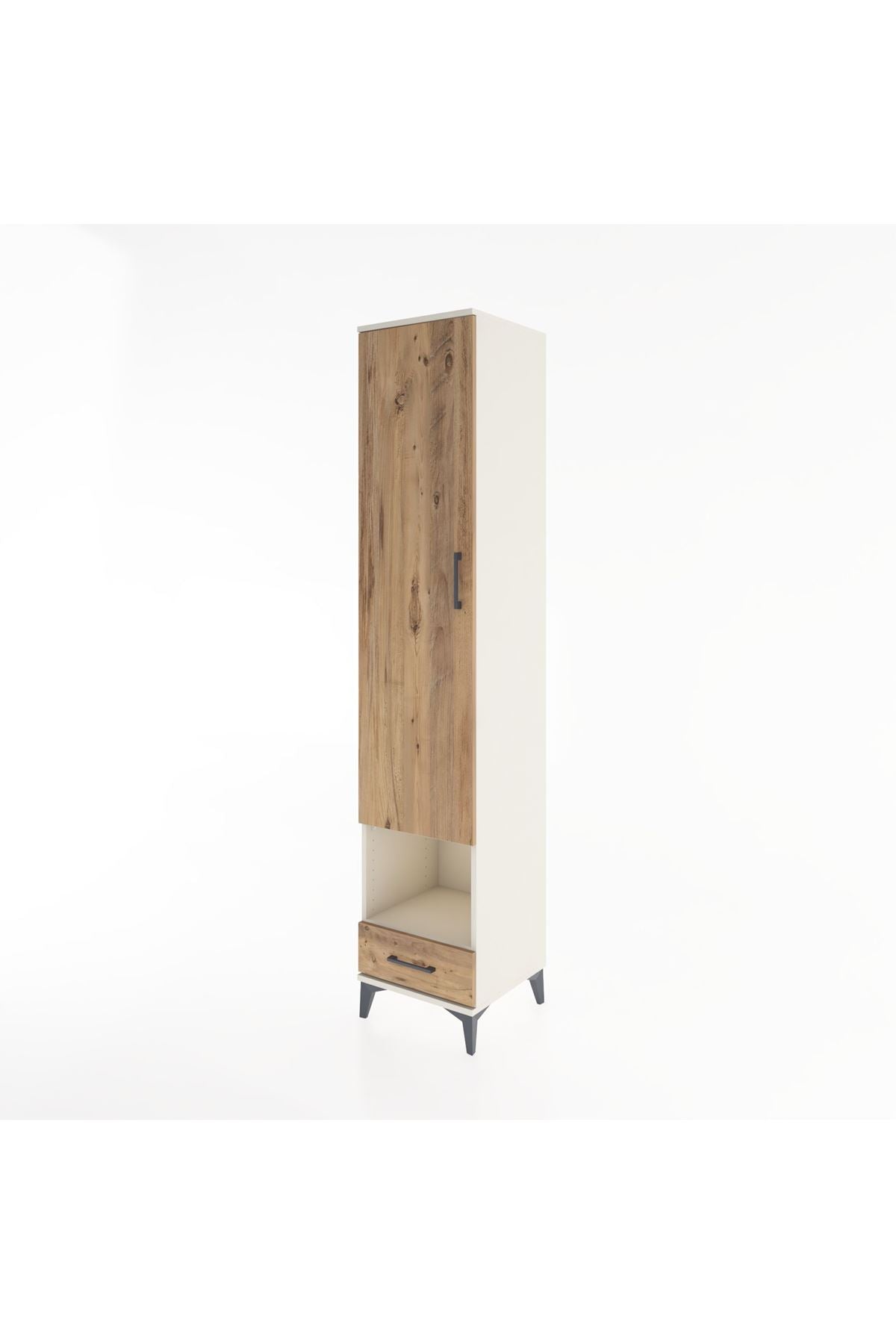 Hyperion Dolap 4 Raflı Tek Çekmeceli Tek Askılı 44x44x221 Aytaşı-Çam