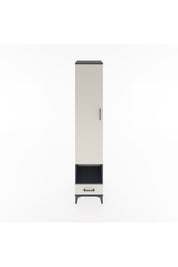 Hyperion Dolap 4 Raflı Tek Çekmeceli Tek Askılı 44x44x221 Antrasit-Aytaşı