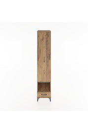 Hyperion Dolap 4 Raflı Tek Çekmeceli Tek Askılı 44x44x221 Çam-Çam