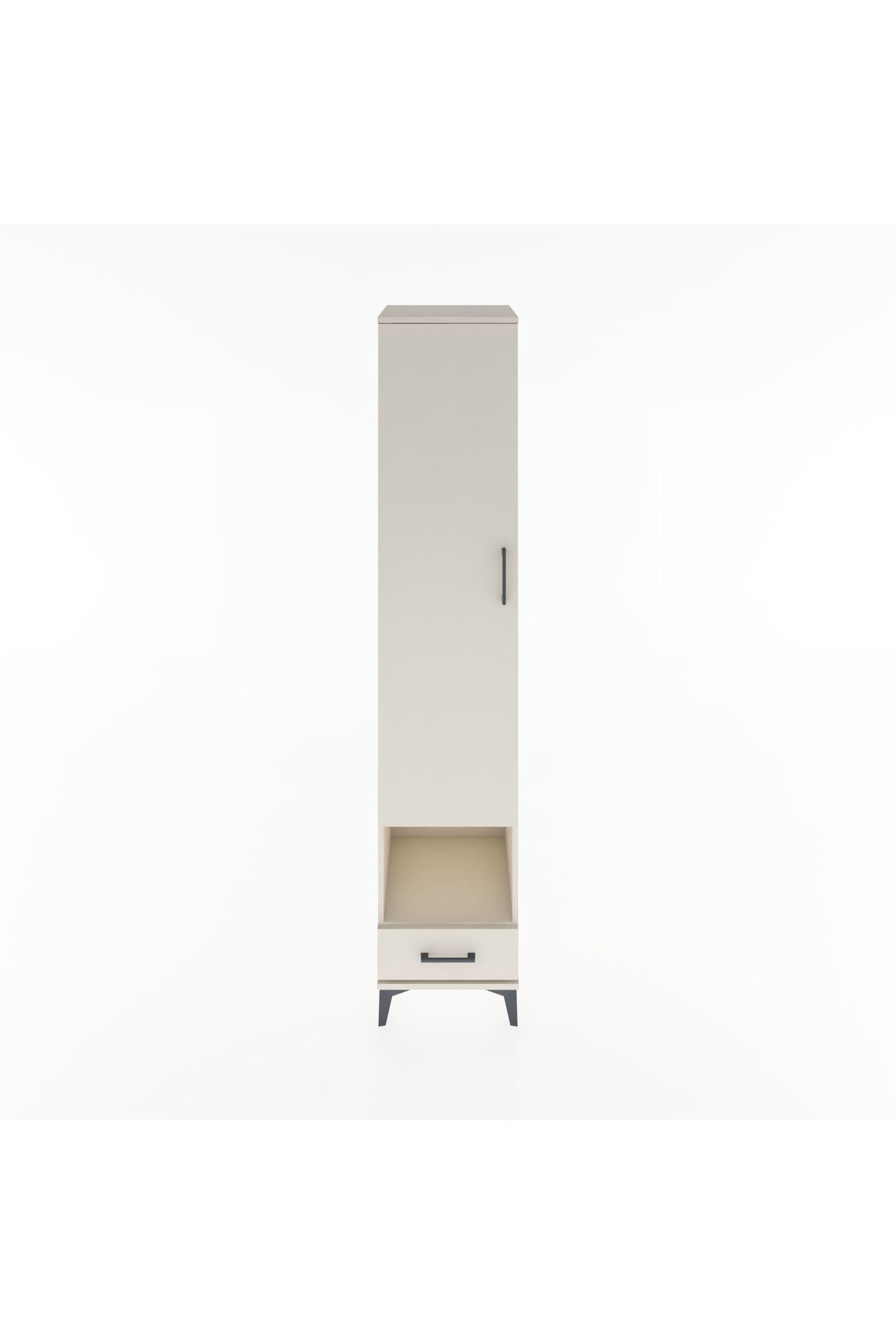 Hyperion Dolap 6 Raflı Tek Çekmeceli Tek Kapaklı 44x44x221 Aytaşı-Aytaşı