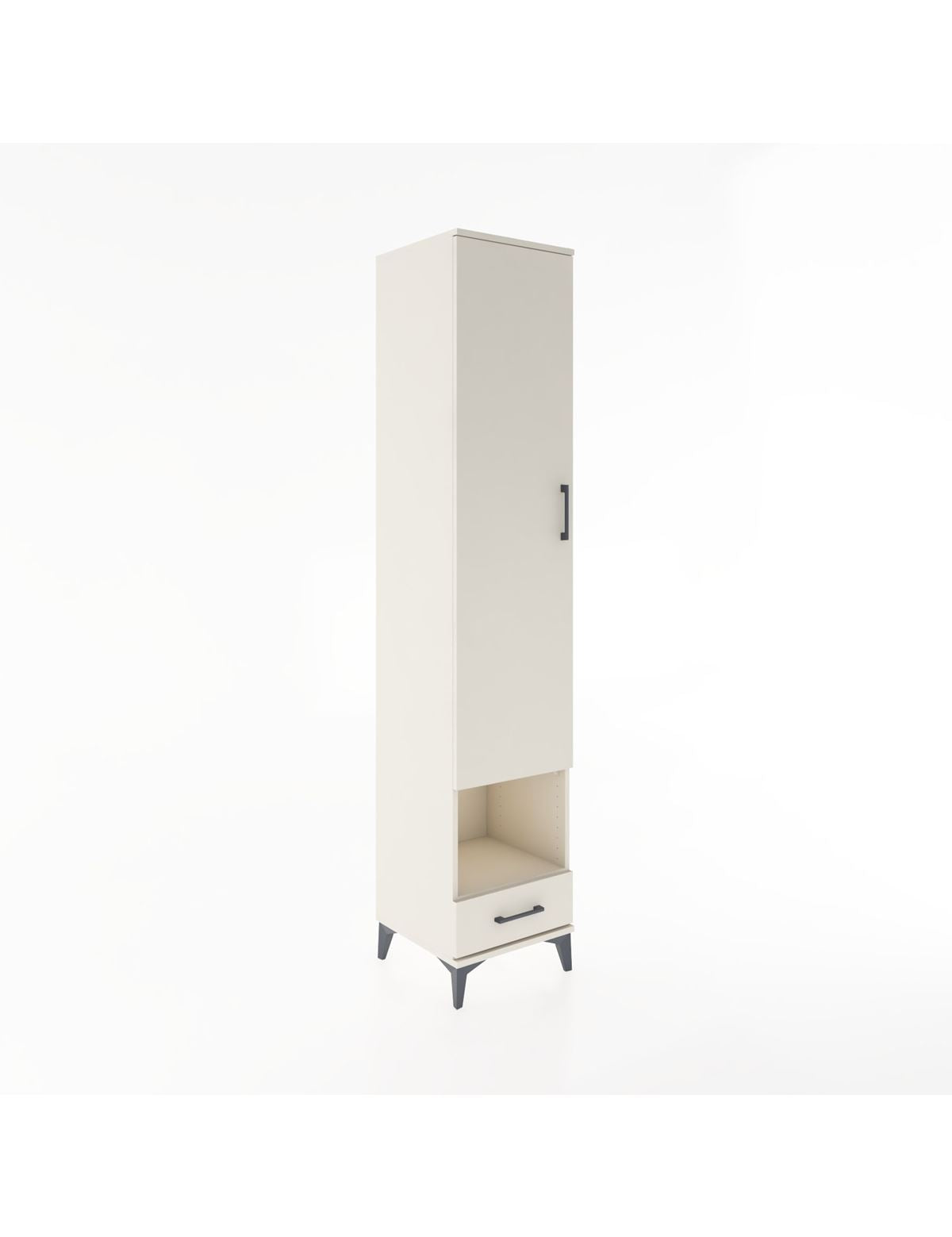 Hyperion Dolap 6 Raflı Tek Çekmeceli Tek Kapaklı 44x44x221 Aytaşı-Aytaşı