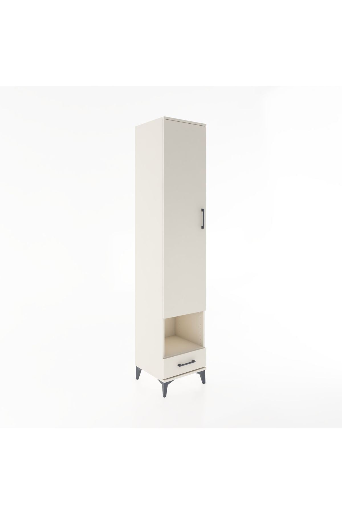 Hyperion Dolap 6 Raflı Tek Çekmeceli Tek Kapaklı 44x44x221 Aytaşı-Aytaşı