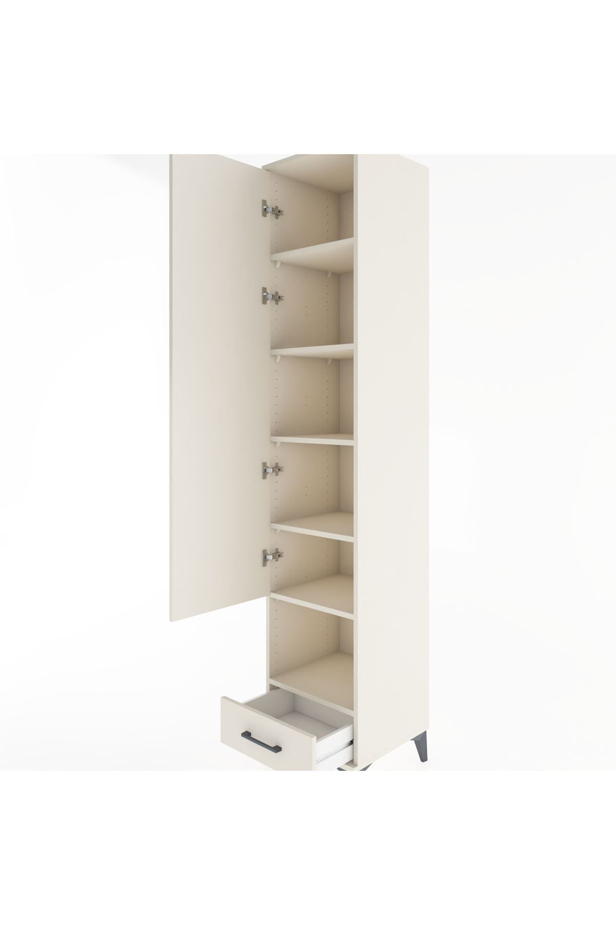 Hyperion Dolap 6 Raflı Tek Çekmeceli Tek Kapaklı 44x44x221 Aytaşı-Aytaşı