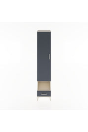 Hyperion Dolap 6 Raflı Tek Çekmeceli Tek Kapaklı 44x44x221 Aytaşı-Antrasit