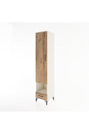 Hyperion Dolap 6 Raflı Tek Çekmeceli Tek Kapaklı 44x44x221 Aytaşı-Çam