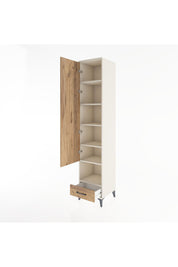 Hyperion Dolap 6 Raflı Tek Çekmeceli Tek Kapaklı 44x44x221 Aytaşı-Çam