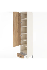 Hyperion Dolap 6 Raflı Tek Çekmeceli Tek Kapaklı 44x44x221 Aytaşı-Çam
