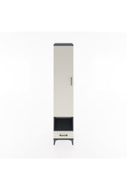 Hyperion Dolap 6 Raflı Tek Çekmeceli Tek Kapaklı 44x44x221 Antrasit-Aytaşı