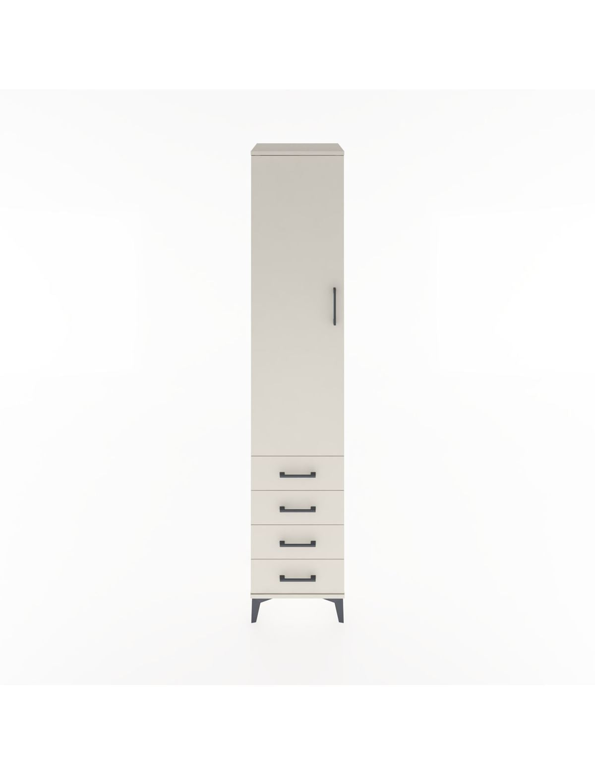 Hyperion Dolap 2 Raflı 4 Çekmeceli Tek Askılı 44x44x221 Aytaşı-Aytaşı