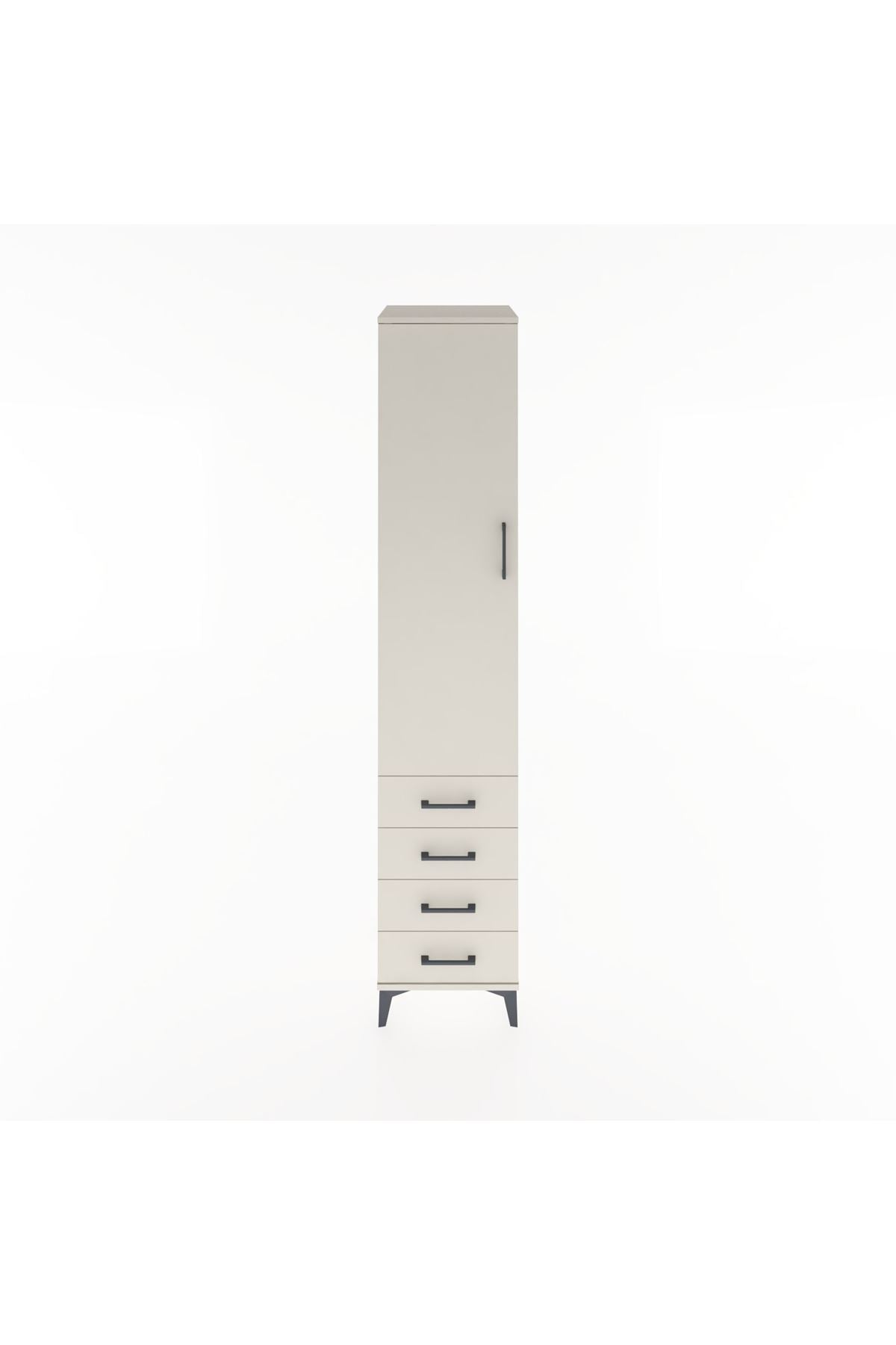 Hyperion Dolap 2 Raflı 4 Çekmeceli Tek Askılı 44x44x221 Aytaşı-Aytaşı