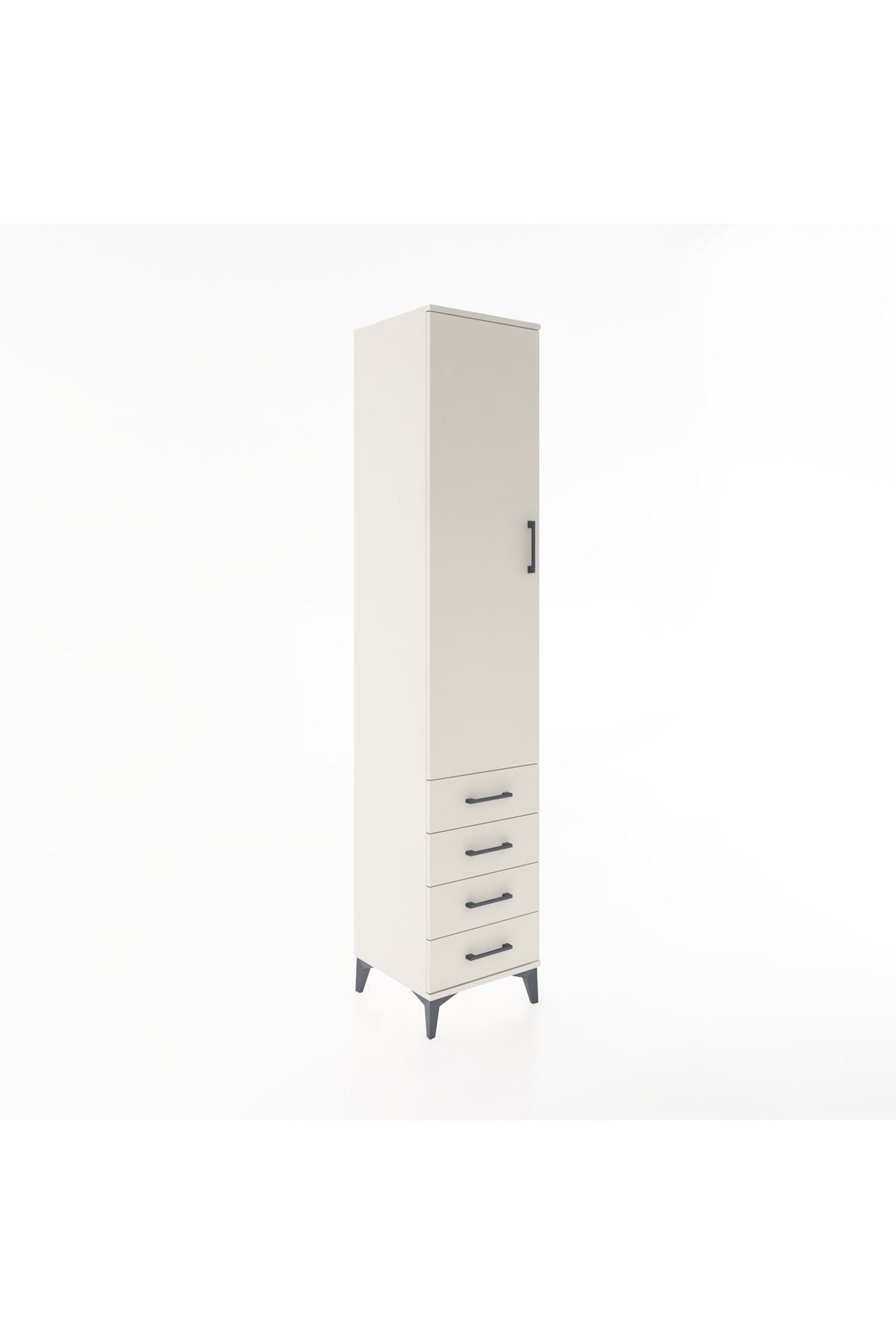 Hyperion Dolap 2 Raflı 4 Çekmeceli Tek Askılı 44x44x221 Aytaşı-Aytaşı