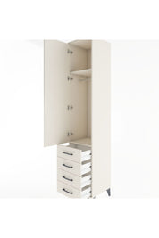 Hyperion Dolap 2 Raflı 4 Çekmeceli Tek Askılı 44x44x221 Aytaşı-Aytaşı