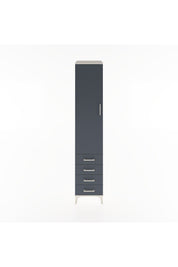 Hyperion Dolap 2 Raflı 4 Çekmeceli Tek Askılı 44x44x221 Aytaşı-Antrasit