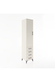 Hyperion Dolap 4 Raflı 4 Çekmeceli Tek Kapaklı 44x44x221 Aytaşı-Aytaşı