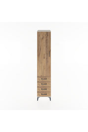 Hyperion Dolap 4 Raflı 4 Çekmeceli Tek Kapaklı 44x44x221 Aytaşı-Çam