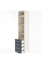 Hyperion Dolap 4 Raflı 4 Çekmeceli 44x44x221 Aytaşı-Antrasit