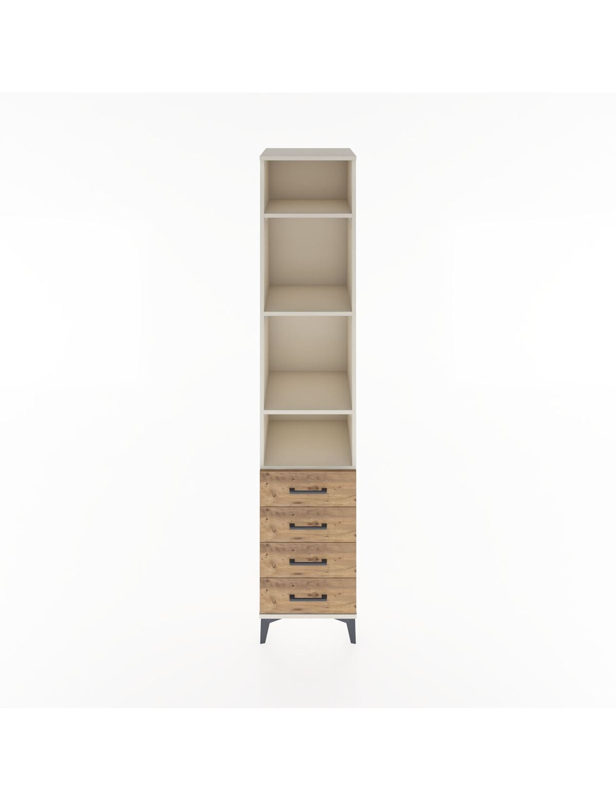 Hyperion Dolap 4 Raflı 4 Çekmeceli 44x44x221 Aytaşı-Çam