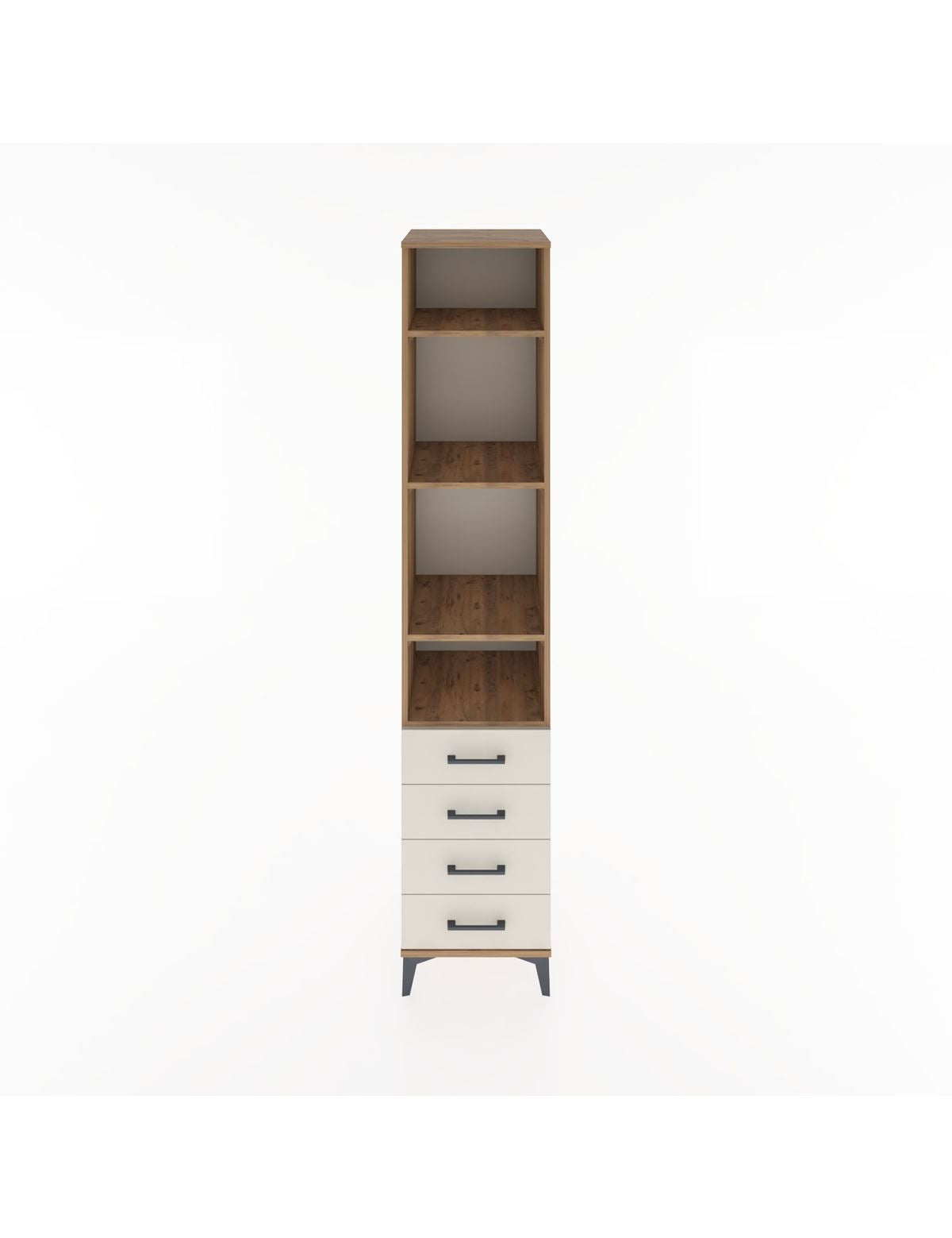 Hyperion Dolap 4 Raflı 4 Çekmeceli 44x44x221 Çam-Aytaşı