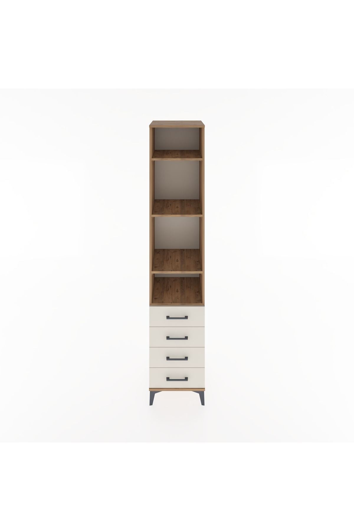 Hyperion Dolap 4 Raflı 4 Çekmeceli 44x44x221 Çam-Aytaşı