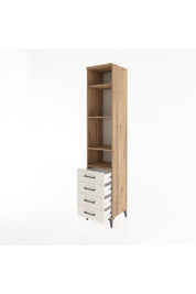 Hyperion Dolap 4 Raflı 4 Çekmeceli 44x44x221 Çam-Aytaşı