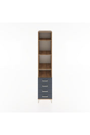 Hyperion Dolap 4 Raflı 4 Çekmeceli 44x44x221 Çam-Antrasit