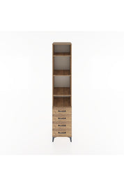 Hyperion Dolap 4 Raflı 4 Çekmeceli 44x44x221 Çam-Çam