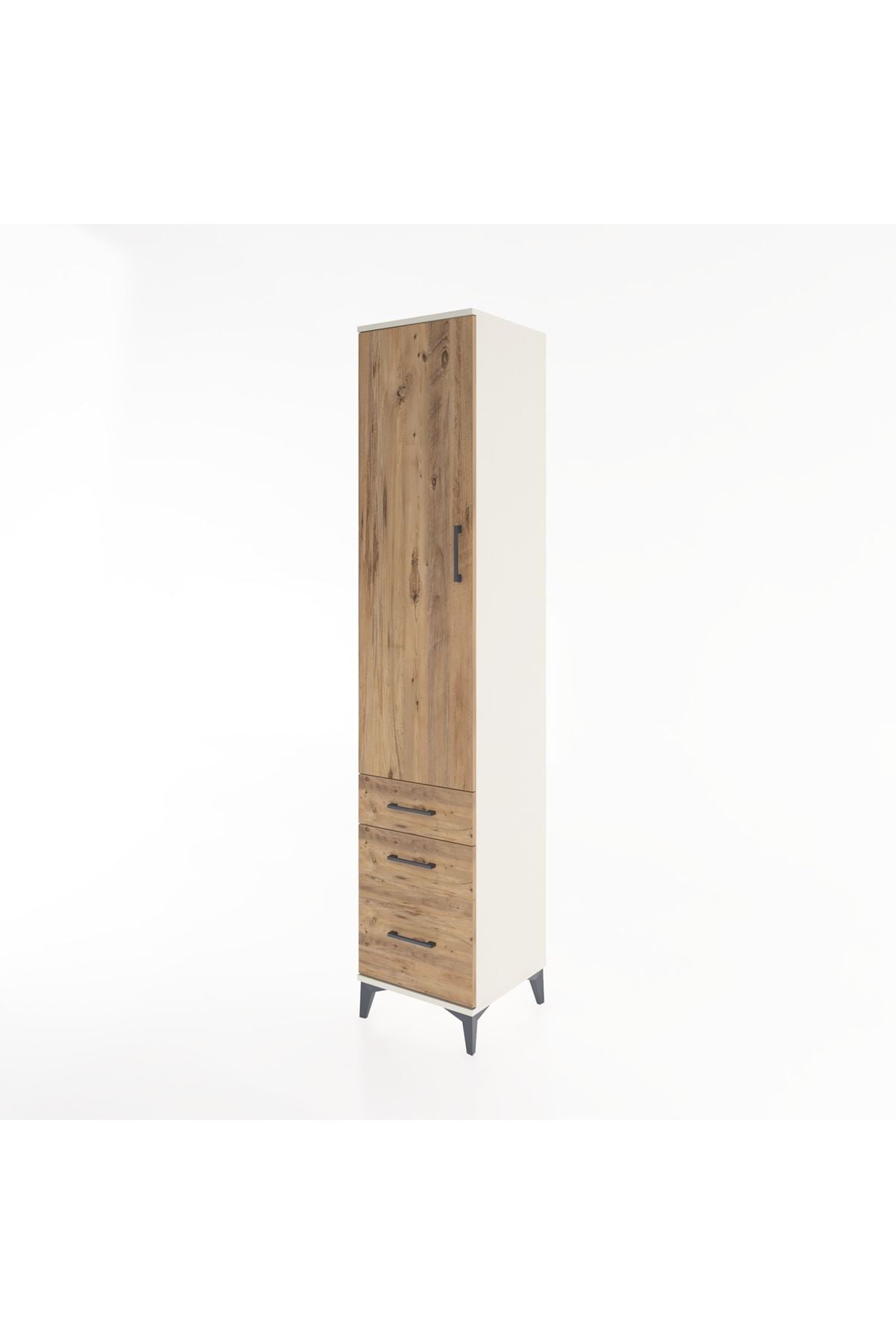 Hyperion Dolap 2 Raflı 3 Çekmeceli Tek Askılı 44x44x221 Aytaşı-Çam