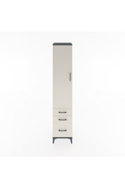 Hyperion Dolap 2 Raflı 3 Çekmeceli Tek Askılı 44x44x221 Antrasit-Aytaşı