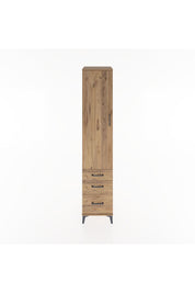 Hyperion Dolap 2 Raflı 3 Çekmeceli Tek Askılı 44x44x221 Çam-Çam