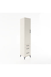 Hyperion Dolap 4 Raflı 3 Çekmeceli Tek Kapaklı 44x44x221 Aytaşı-Aytaşı