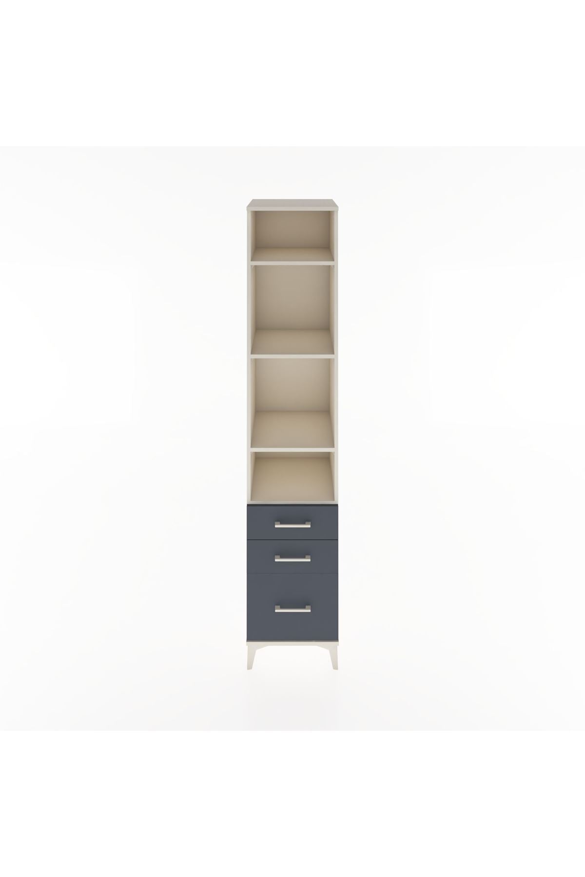 Hyperion Dolap 4 Raflı 3 Çekmeceli 44x44x221 - S61M035V2B