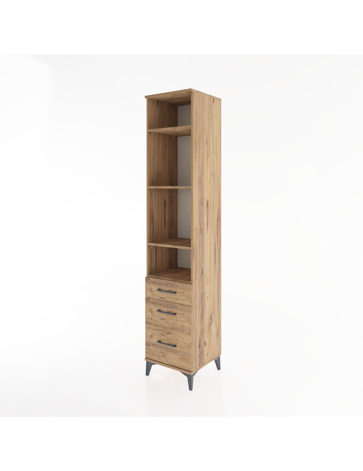 Hyperion Dolap 4 Raflı 3 Çekmeceli 44x44x221 - S61M035V9B