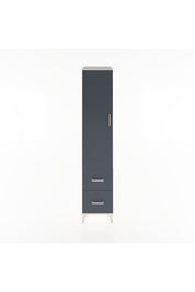 Hyperion Dolap 2 Raflı 2 Çekmeceli Tek Askılı 44x44x221 Aytaşı-Antrasit